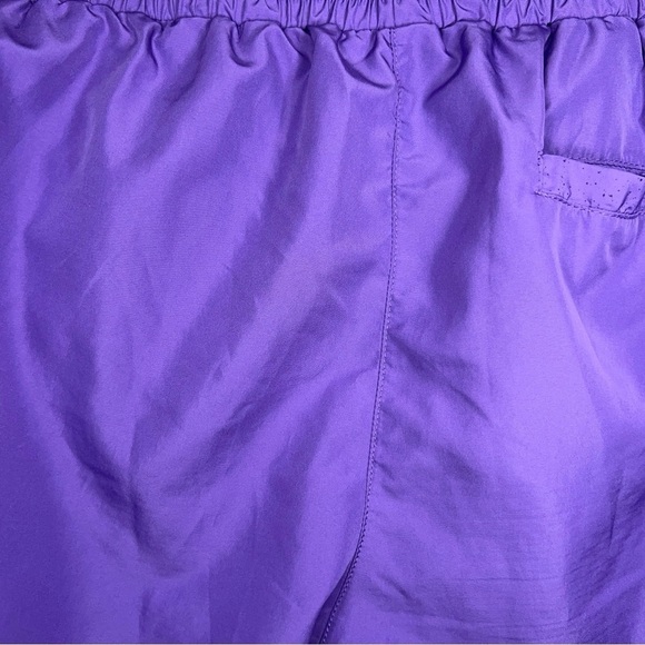 Medium DOM *READ Purple Green Activewear Shorts Womens Athletic Running Neon - Picture 6 of 9